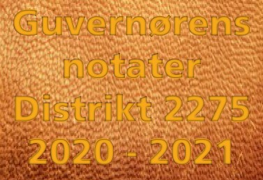 Guvernørens notater 2020 - 2021