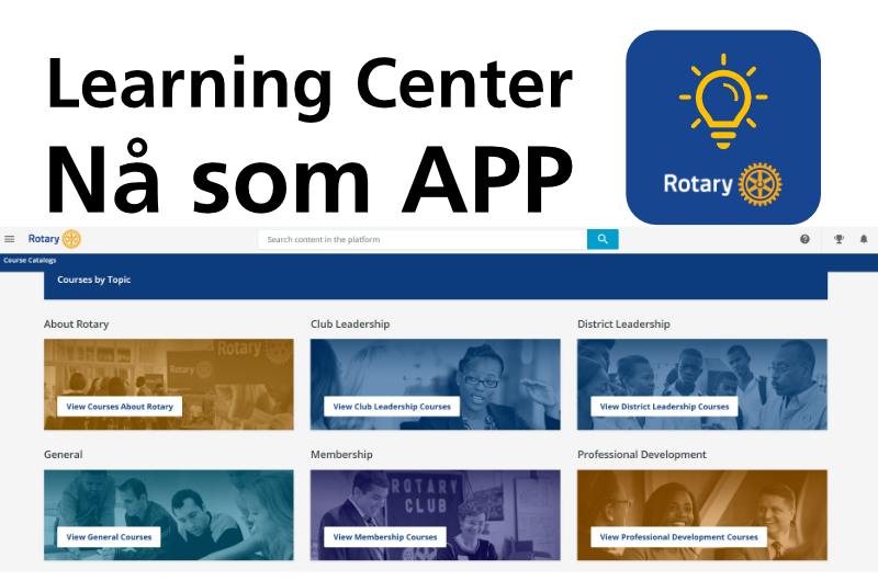 LEARNING CENTER TILGJENGELIG I NY APP