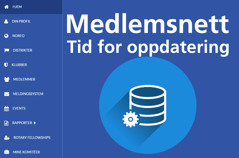 TID FOR OPPDATERING AV MEDLEMSNETT