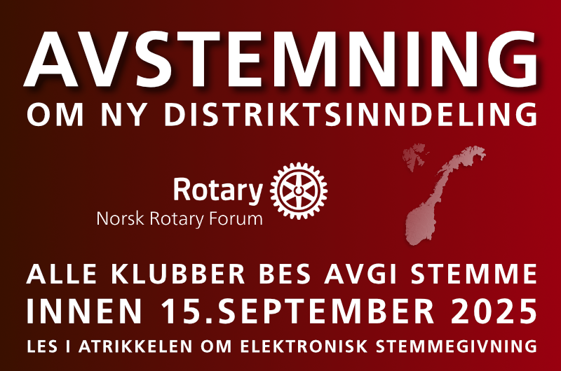 AVSTEMNING NY DISTRIKTSINNDELING
