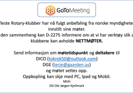 Mulighet for nettmøter med GoToMeeting